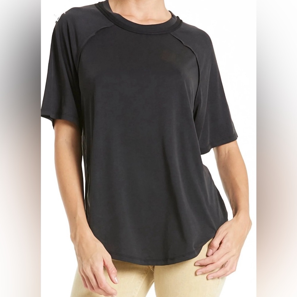 Another Love LYRIC RAGLAN SLEEVE TOP BLACK Women’s Size Small NEW.